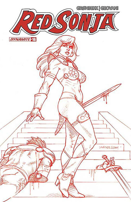 RED SONJA #16 - LISNER TRADE VARIANT LINE ART 2024 RATIO 1:10 NM+