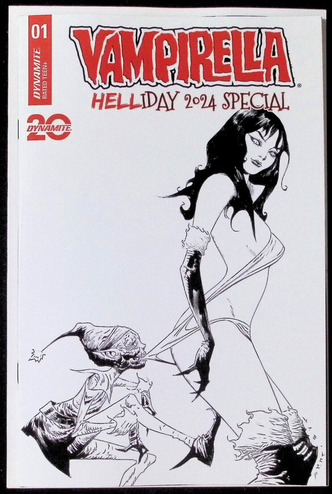 VAMPIRELLA HELLIDAY 2024 SPECIAL #1 JAE LEE LINE ART INCENTIVE 1:10 RATIO