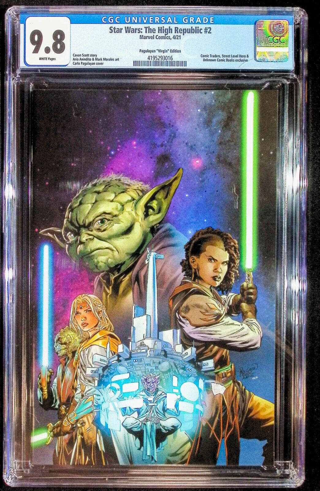 STAR WARS THE HIGH REPUBLIC #2 - CARLA PAGULAYAN VIRGIN VARIANT 🔑KEY CGC 9.8