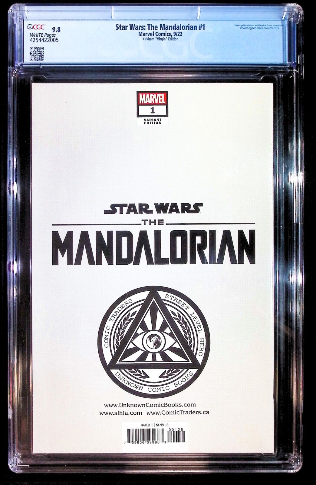 STAR WARS THE MANDALORIAN #1 - TYLER KIRKHAM VIRGIN VARIANT 🔑KEY CGC 9.8 NM/M