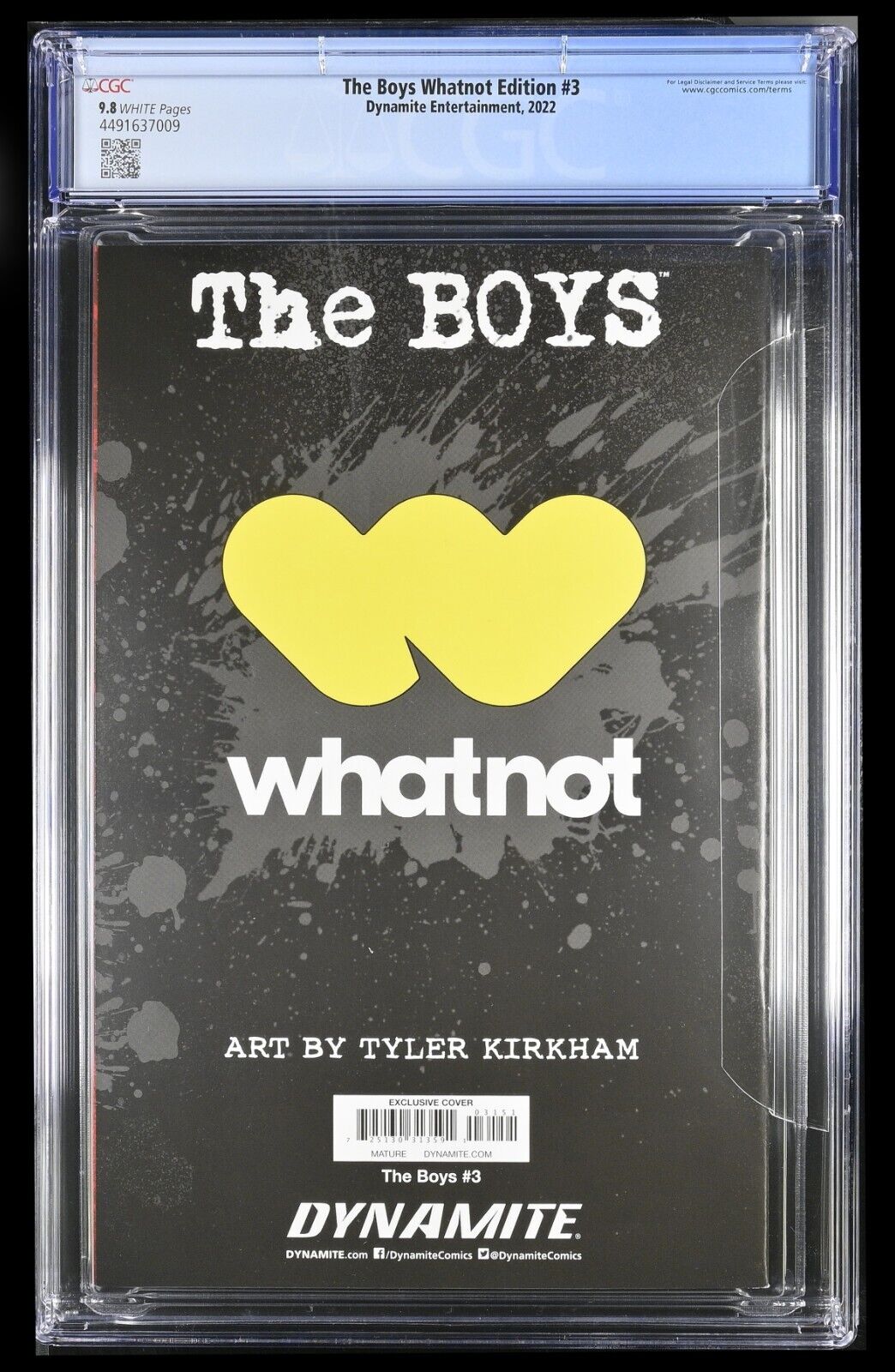 THE BOYS WHATNOT EDITION #3 - TYLER KIRKHAM BATTLE DAMAGE CGC 9.8 NM/M