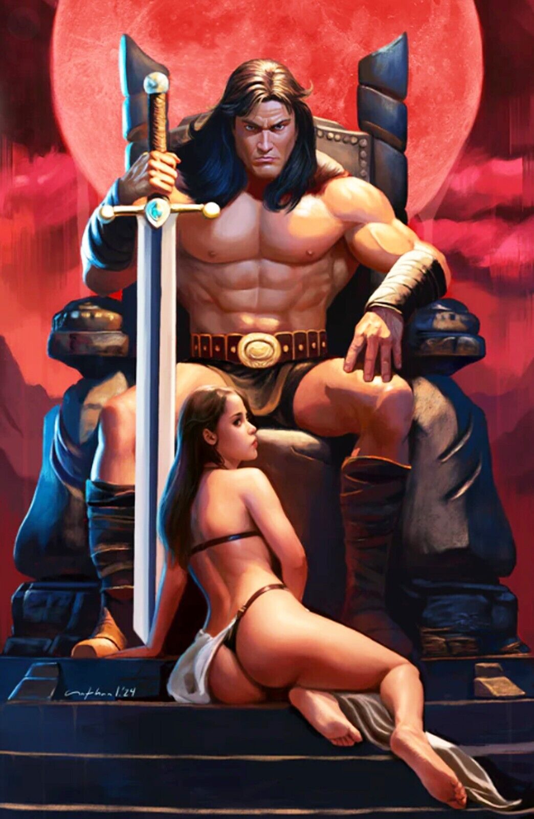 CONAN THE BARBARIAN #13 - NATHAN LORENZANA VIRGIN VARIANT SDCC 2024 NM+