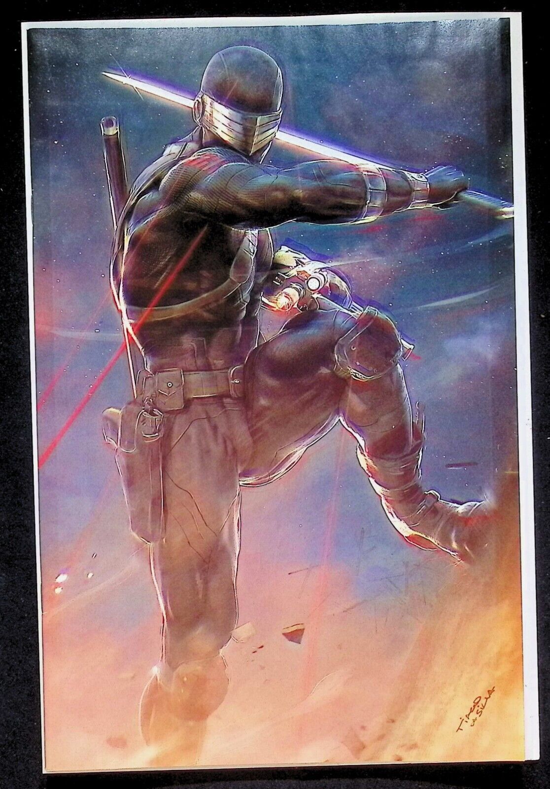 GI JOE REAL AMERICAN HERO #309 - TIAGO DA SILVA VIRGIN VARIANT COVER B NM+