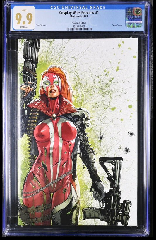 COSPLAY WARS PREVIEW - STAN YAK VIRGIN SCORCHED EDITION LTD 100 +COA CGC 9.9