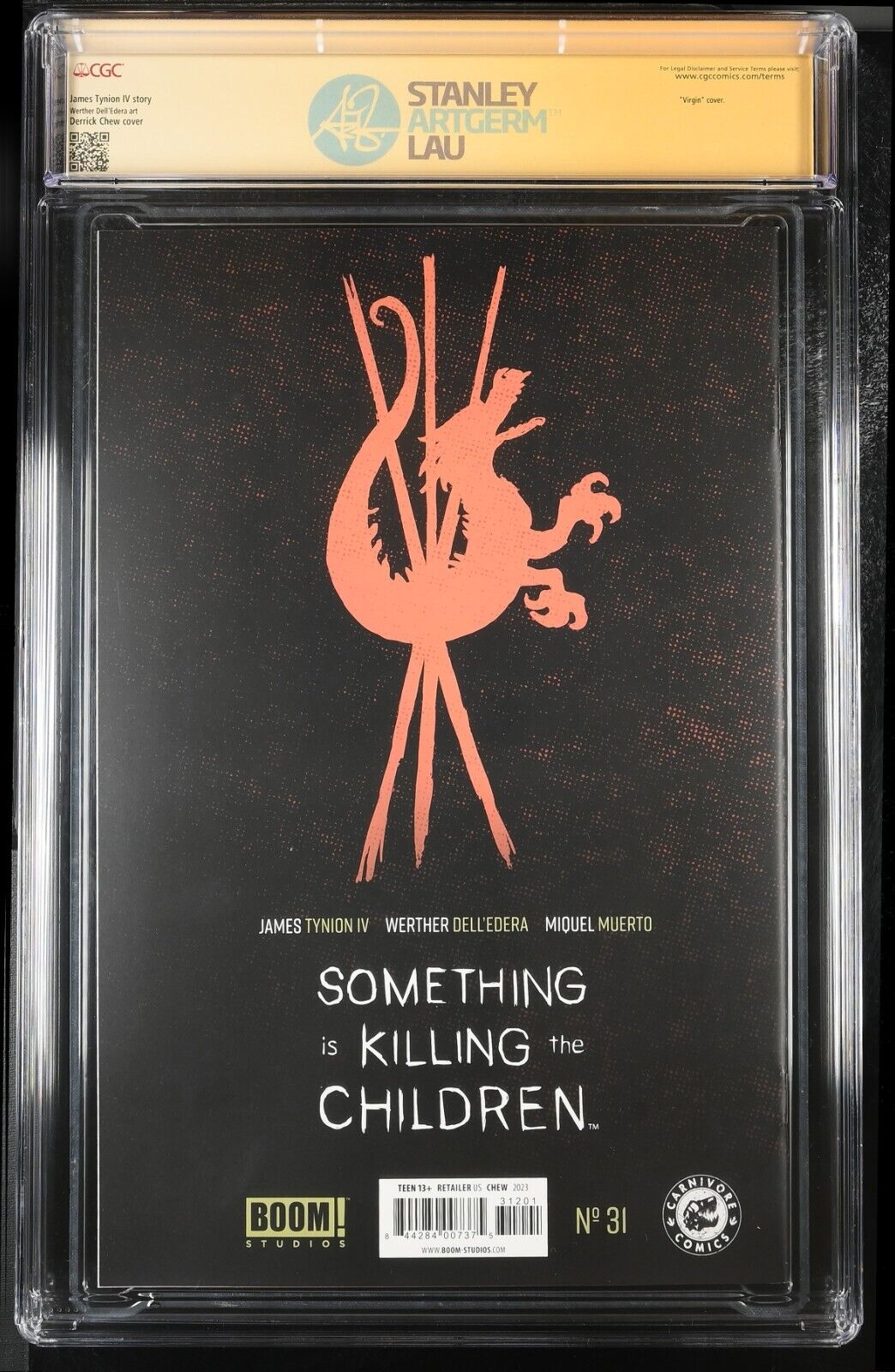 SOMETHING IS KILLING THE CHILDREN #31 - CHEW VIRGIN SIGNED & SKETCH CGC 9.8