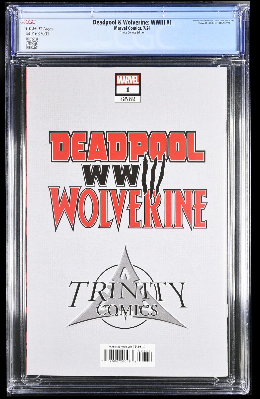 DEADPOOL & WOLVERINE: WWIII #1 - IVAN TAO TRADE VARIANT CGC 9.8 NM/M