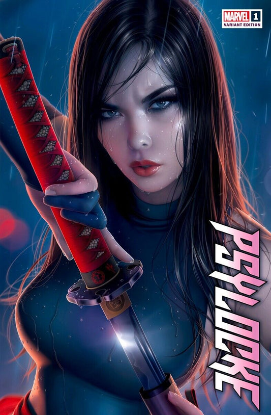 PSYLOCKE #1 - WARREN LOUW TRADE VARIANT MARVEL COMICS 2024 NM+