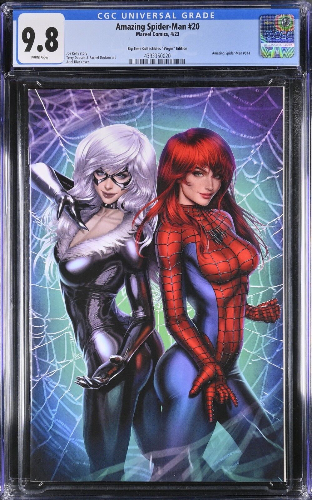 AMAZING SPIDER-MAN #20 - ARIEL DIAZ VIRGIN VARIANT MARVEL COMICS 2023 CGC 9.8