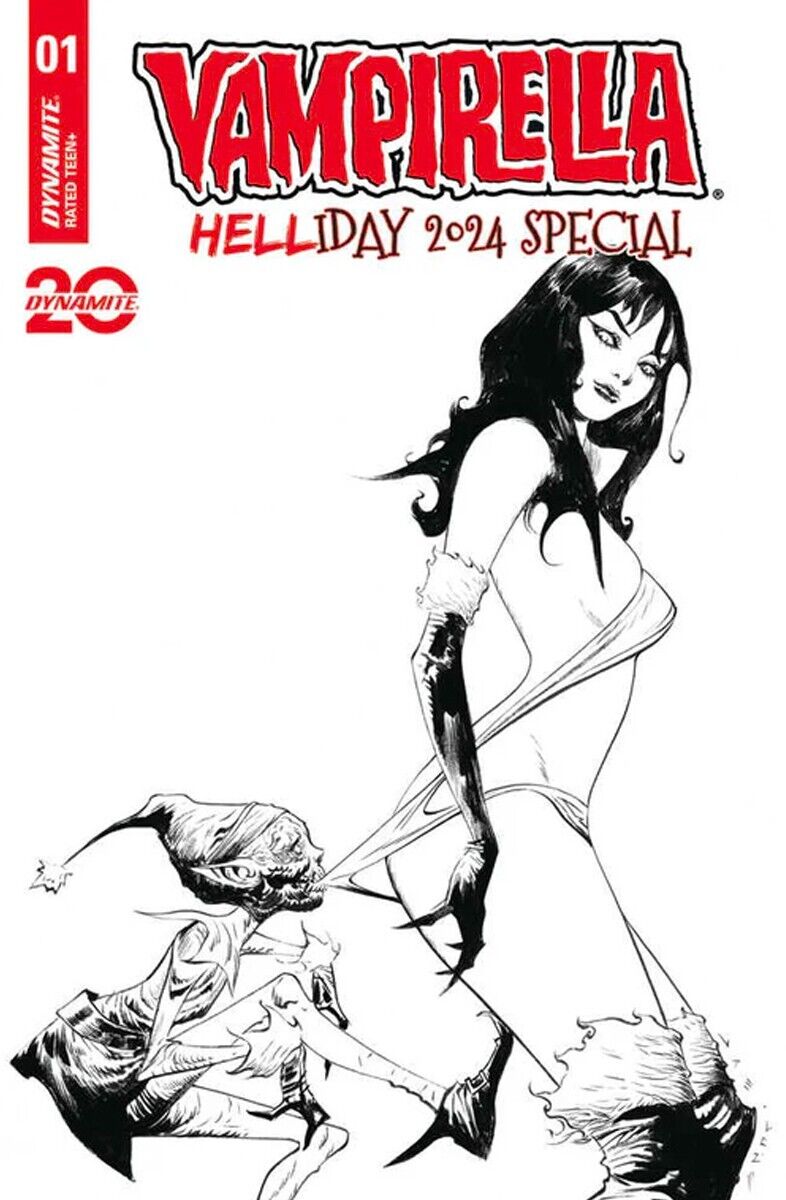 VAMPIRELLA HELLIDAY 2024 SPECIAL #1 JAE LEE LINE ART INCENTIVE 1:10 RATIO