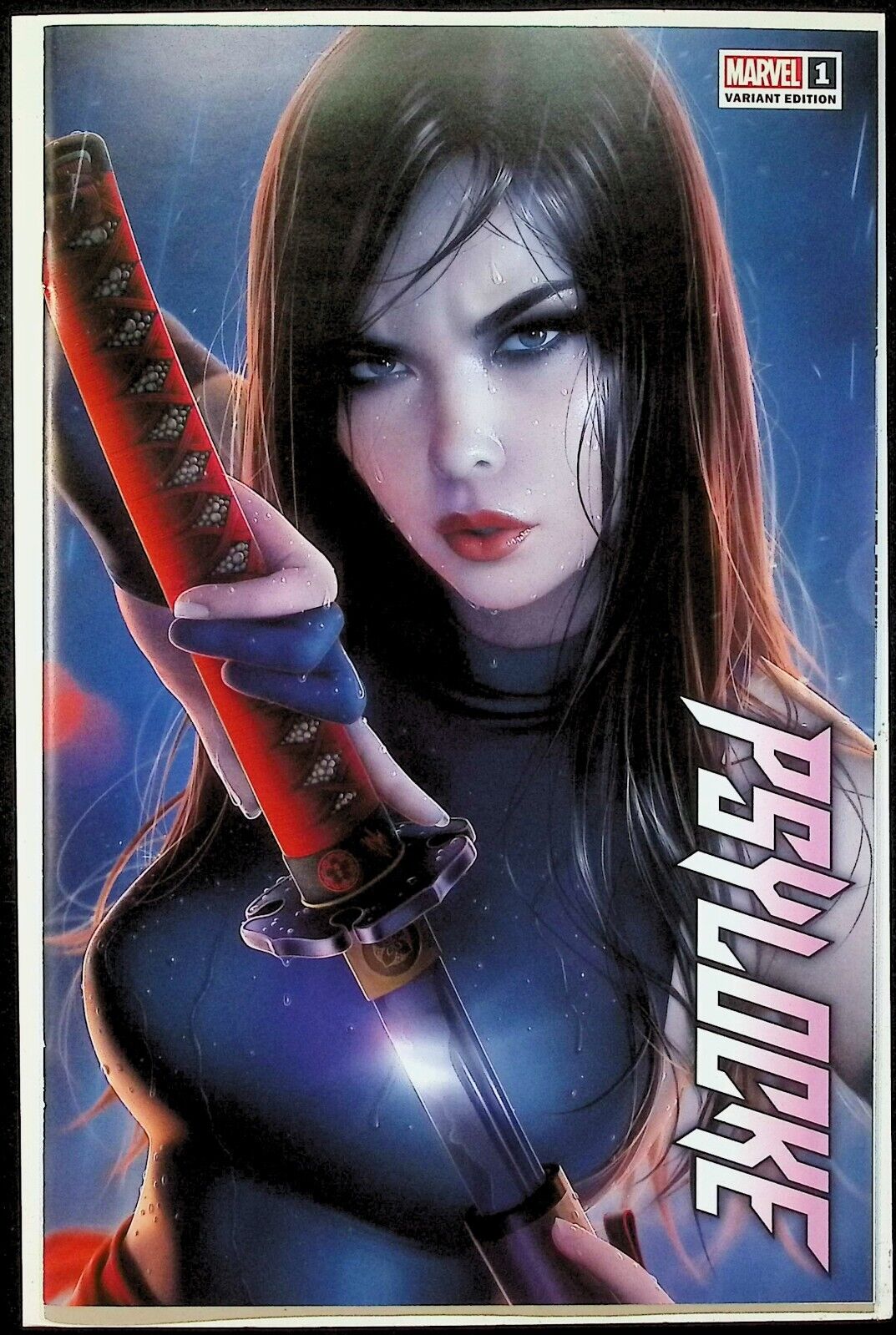 PSYLOCKE #1 - WARREN LOUW TRADE VARIANT MARVEL COMICS 2024 NM+