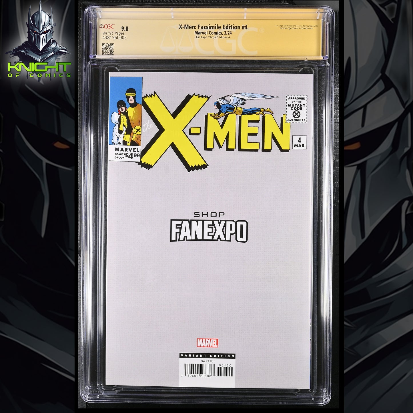 X-MEN FACSIMILE EDITION #4 - ARTGERM VIRGIN FAN EXPO LTD 750 +COA SIGNED CGC 9.8