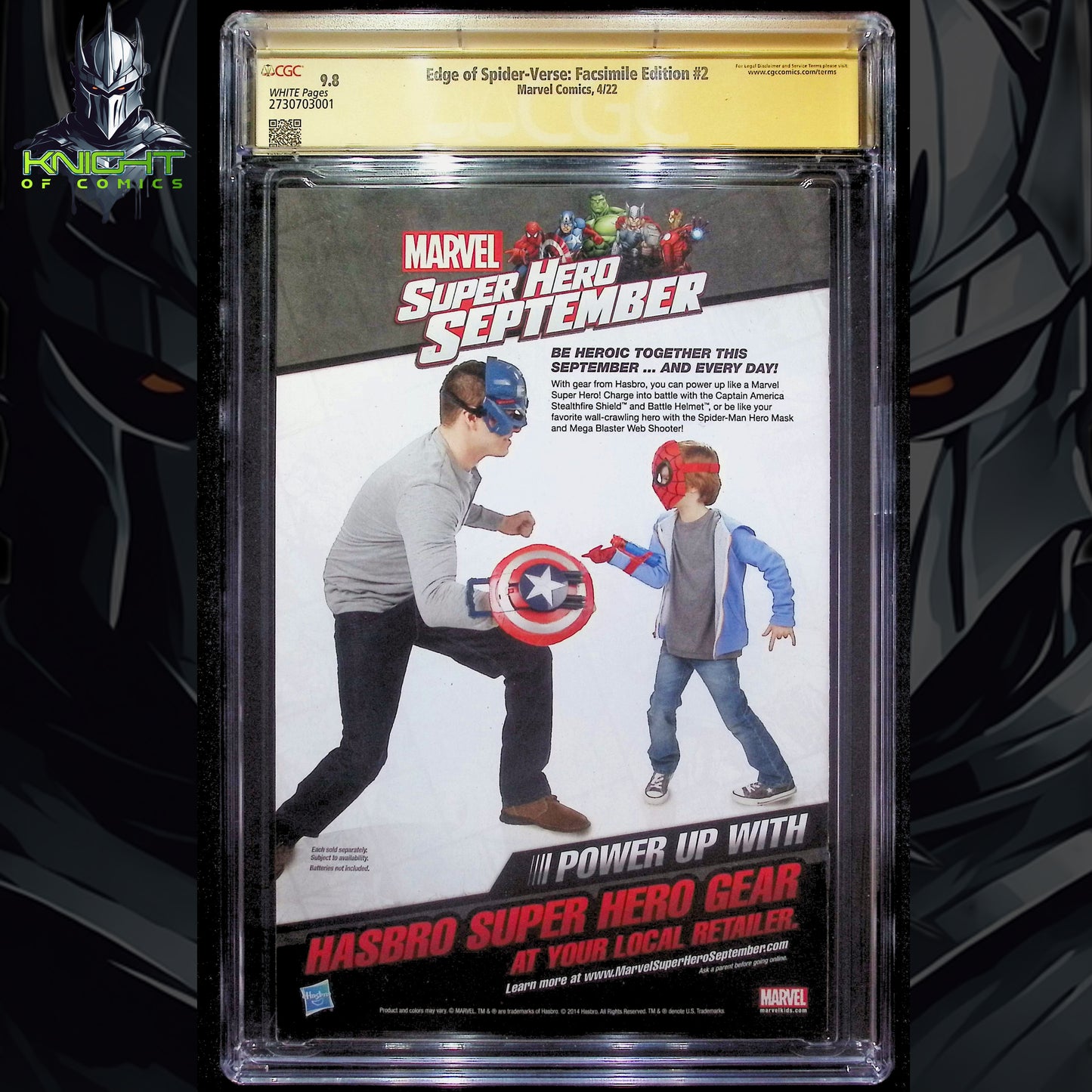 EDGE OF SPIDER-VERSE FACSIMILE EDITION #2 RODRIGUEZ 2X SIGNED/SKETCH CGC 9.8