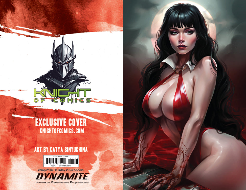 VAMPIRELLA HELLIDAY 2024 SPECIAL - KATYA SINYUKHINA METAL VARIANT EXCLUSIVE - PRESALE 12/25