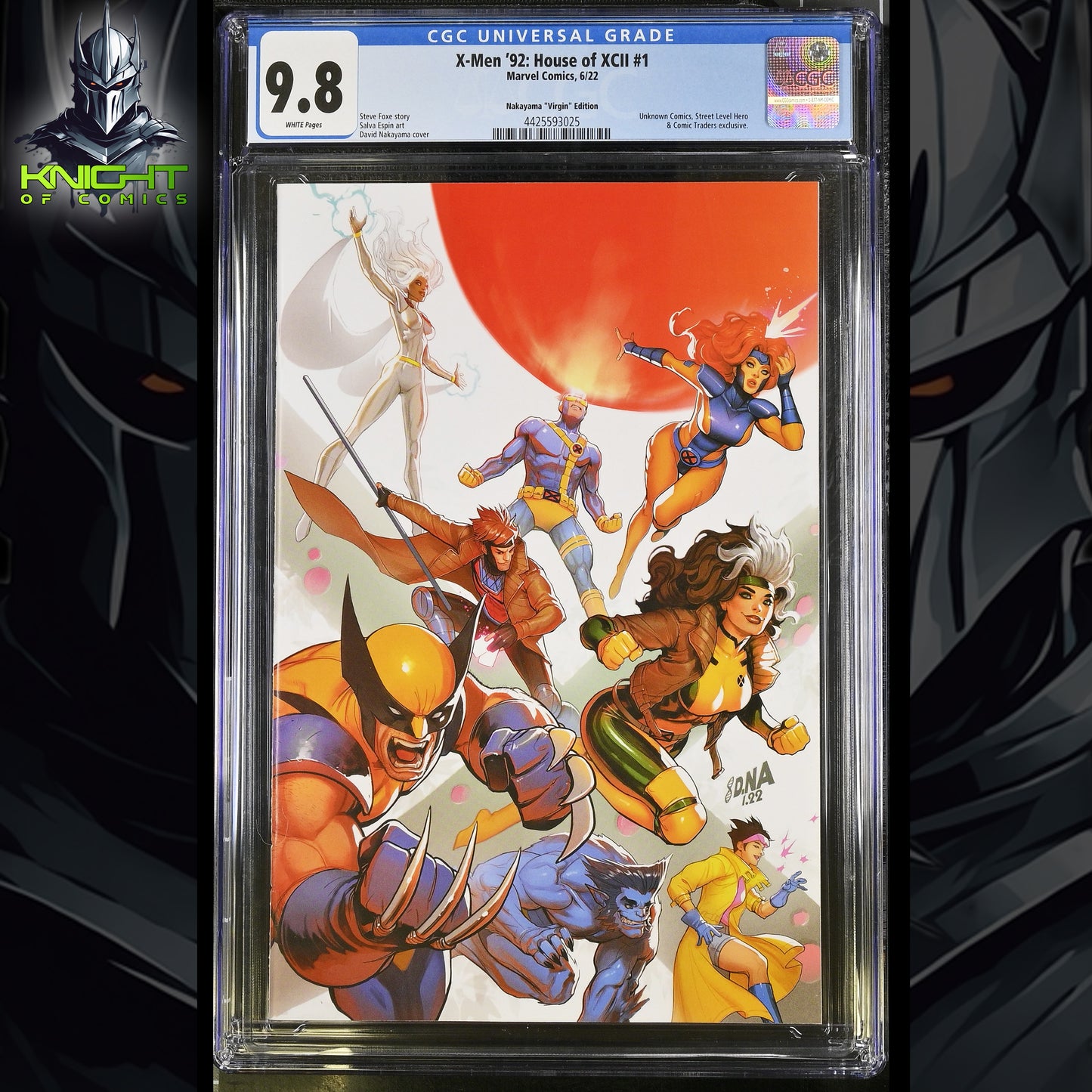 X-MEN 92 HOUSE OF XCII #1 - DAVID NAKAYAMA VIRGIN VARIANT EXCLUSIVE CGC 9.8