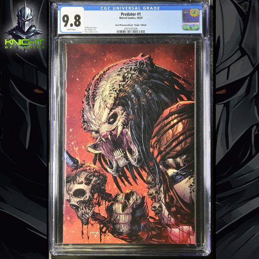 PREDATOR #1 - KEN LASHLEY VIRGIN VARIANT EXCLUSIVE MARVEL COMICS 2022 CGC 9.8