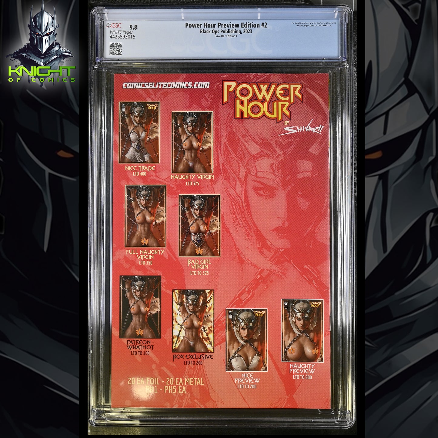 POWER HOUR PREVIEW EDITION #2 SHIKARII VIRGIN VARIANT POW-HER EDITION F CGC 9.8