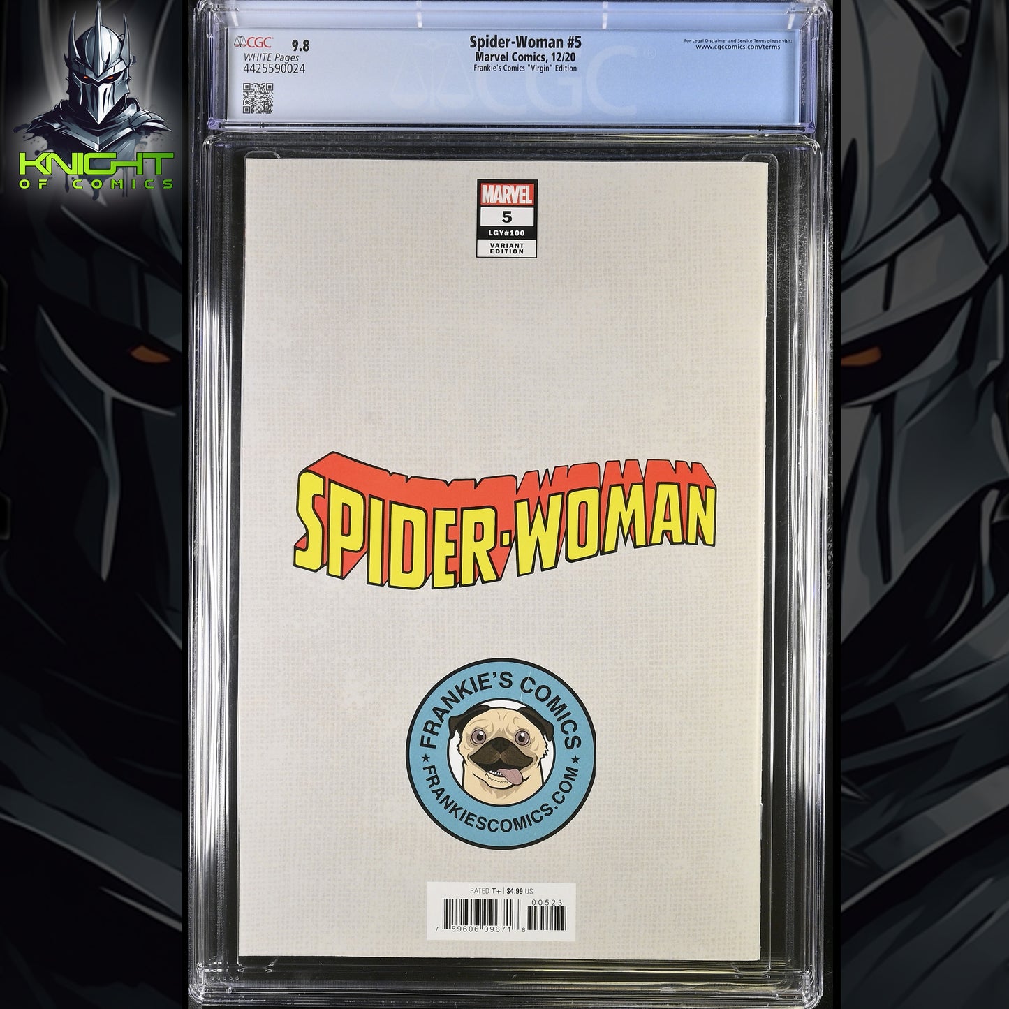 SPIDER-WOMAN #5 - LUCIO PARRILLO VIRGIN VARIANT EDITION MARVEL 2020 CGC 9.8