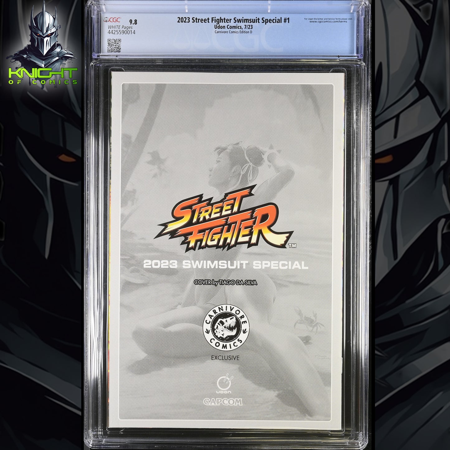 STREET FIGHTER SWIMSUIT SPECIAL #1 - TIAGO DA SILVA VIRGIN +COA LTD 500 CGC 9.8