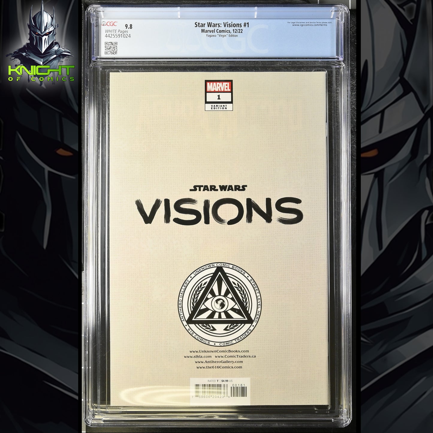 STAR WARS VISIONS #1 - RICKIE YAGAWA VIRGIN EXCLUSIVE MARVEL 2022 CGC 9.8