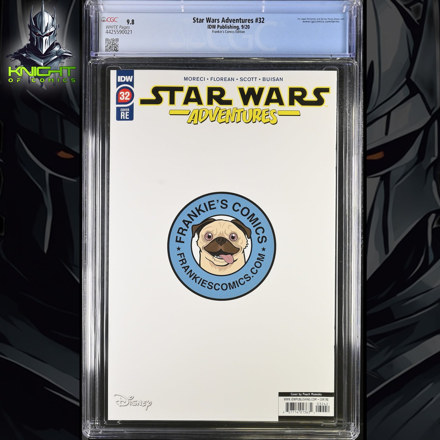 STAR WARS ADVENTURES #32 - PEACH MOMOKO VIRGIN VARIANT EDITION 2020 CGC 9.8