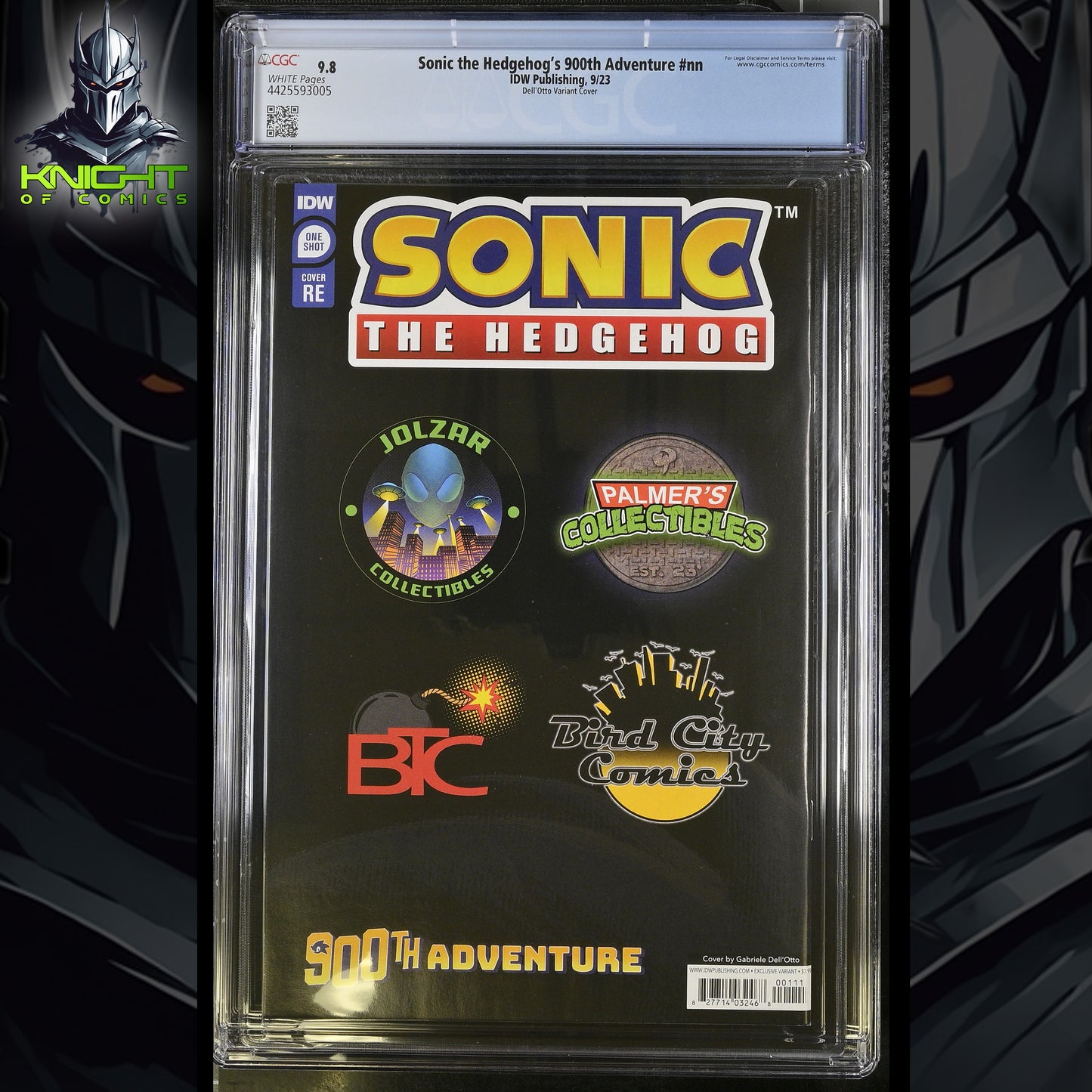 SONIC THE HEDGEHOGS 900th ADVENTURE #1 - GABRIELE DELL'OTTO VIRGIN CGC 9.8