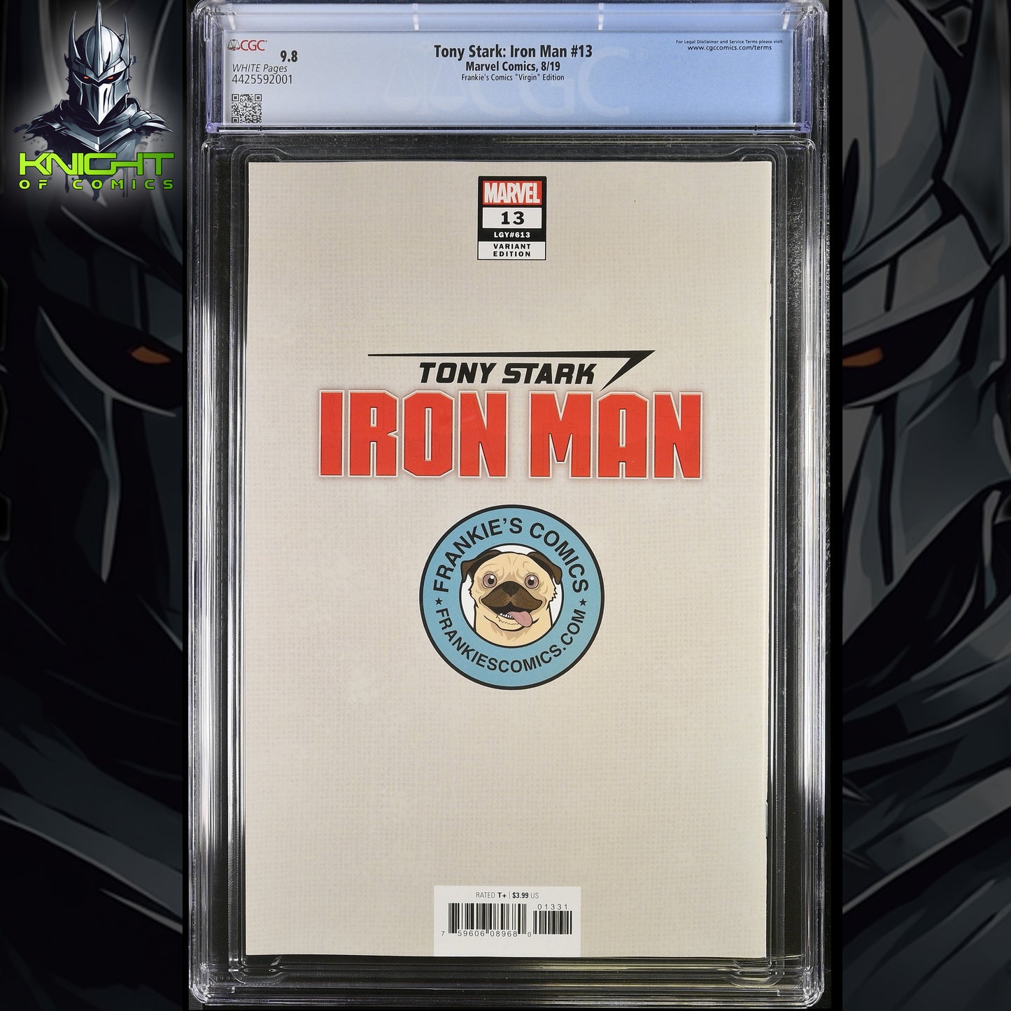 TONY STARK IRON MAN #13 - CLAYTON CRAIN VIRGIN VARIANT EDITION 2019 CGC 9.8 NM/M