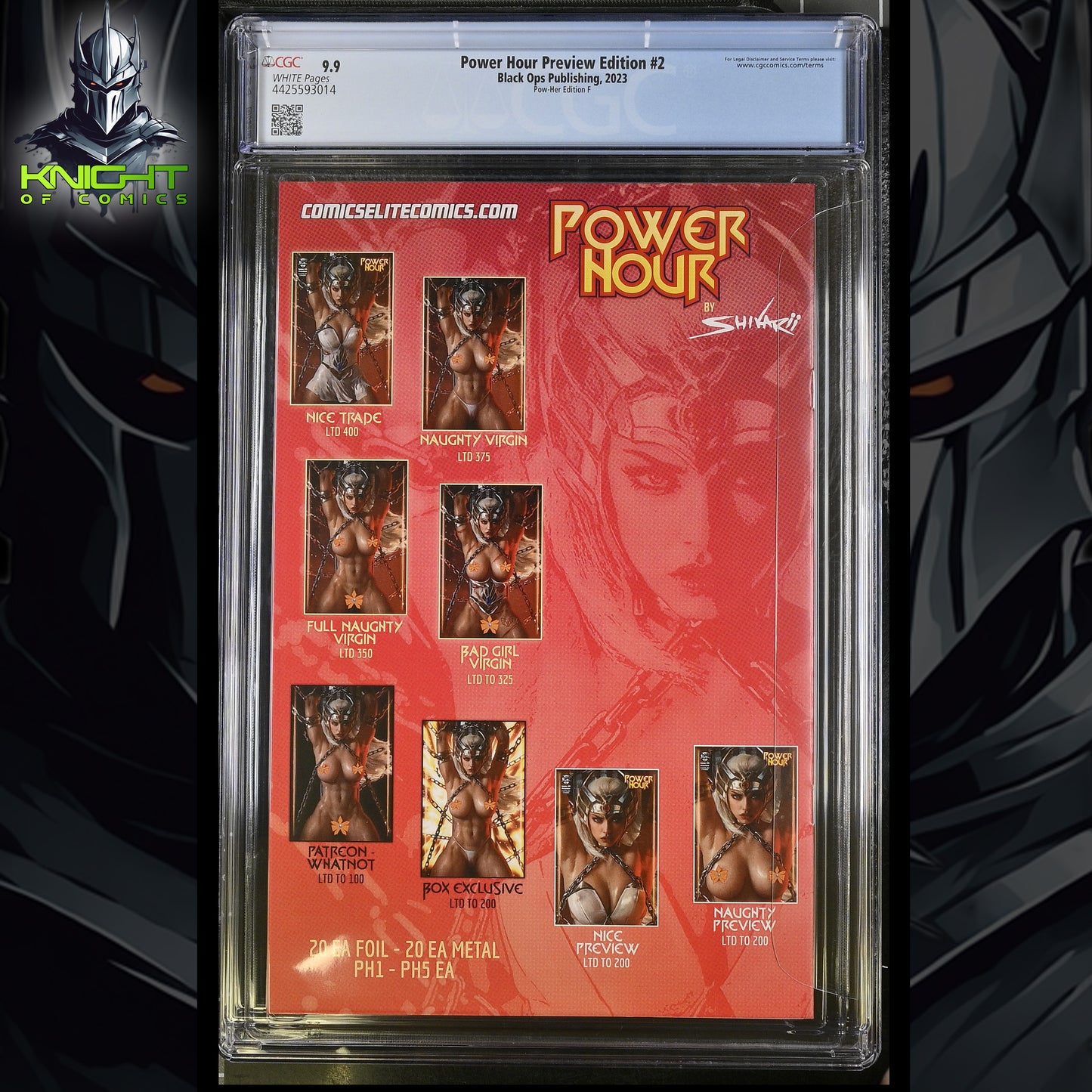 POWER HOUR PREVIEW EDITION #2 SHIKARII VIRGIN VARIANT POW-HER EDITION F CGC 9.9