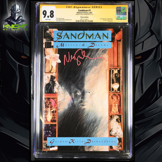 SANDMAN #1 - DAVE MCKEAN MEXICO FOIL SIGNED BY NEIL GAIMAN 🔑KEY CGC SS 9.8