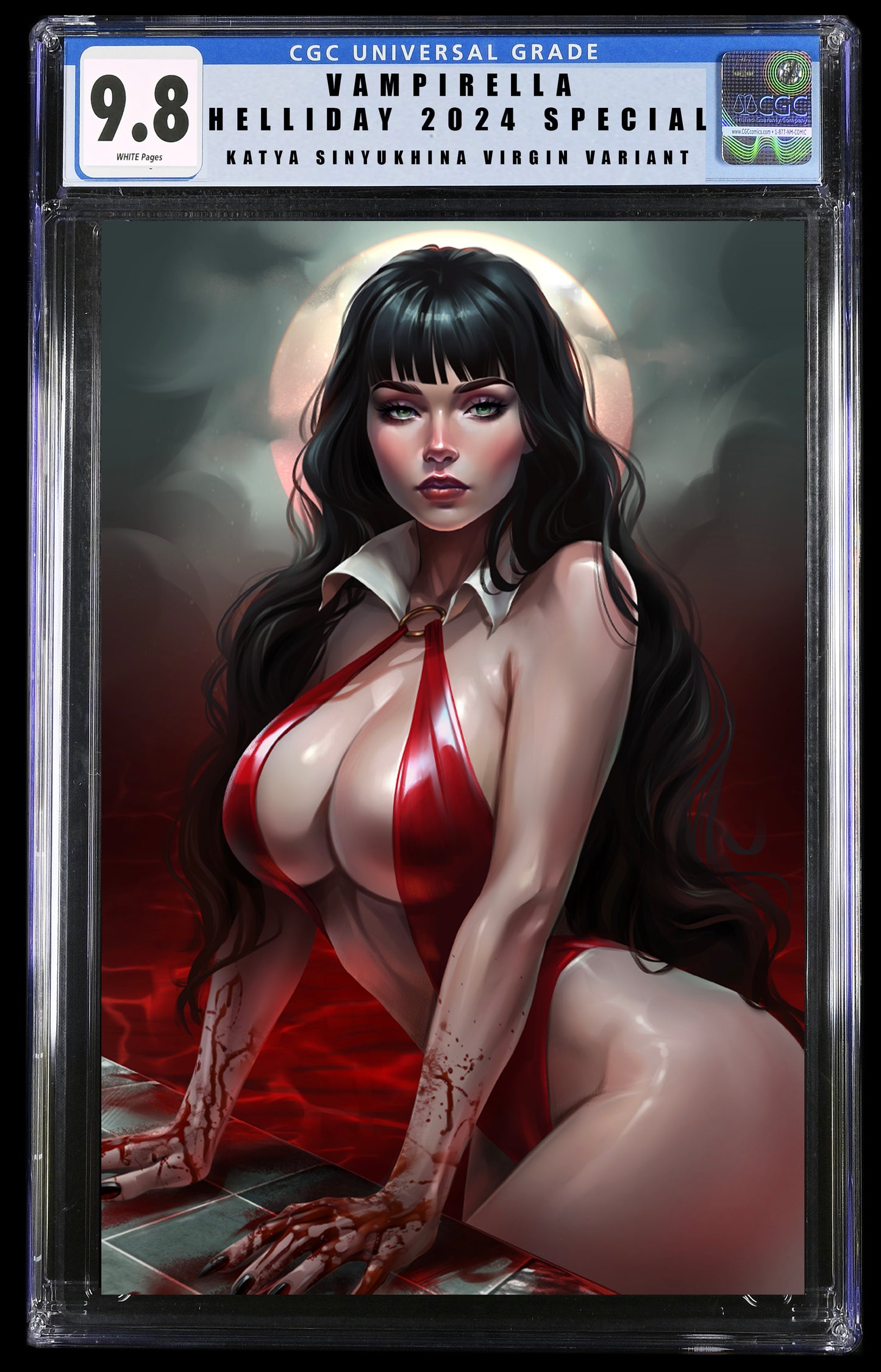 VAMPIRELLA HELLIDAY 2024 SPECIAL - KATYA SINYUKHINA VIRGIN VIRGIN VARIANT EXCLUSIVE CGC 9.8 COVER - PRESALE 12/25