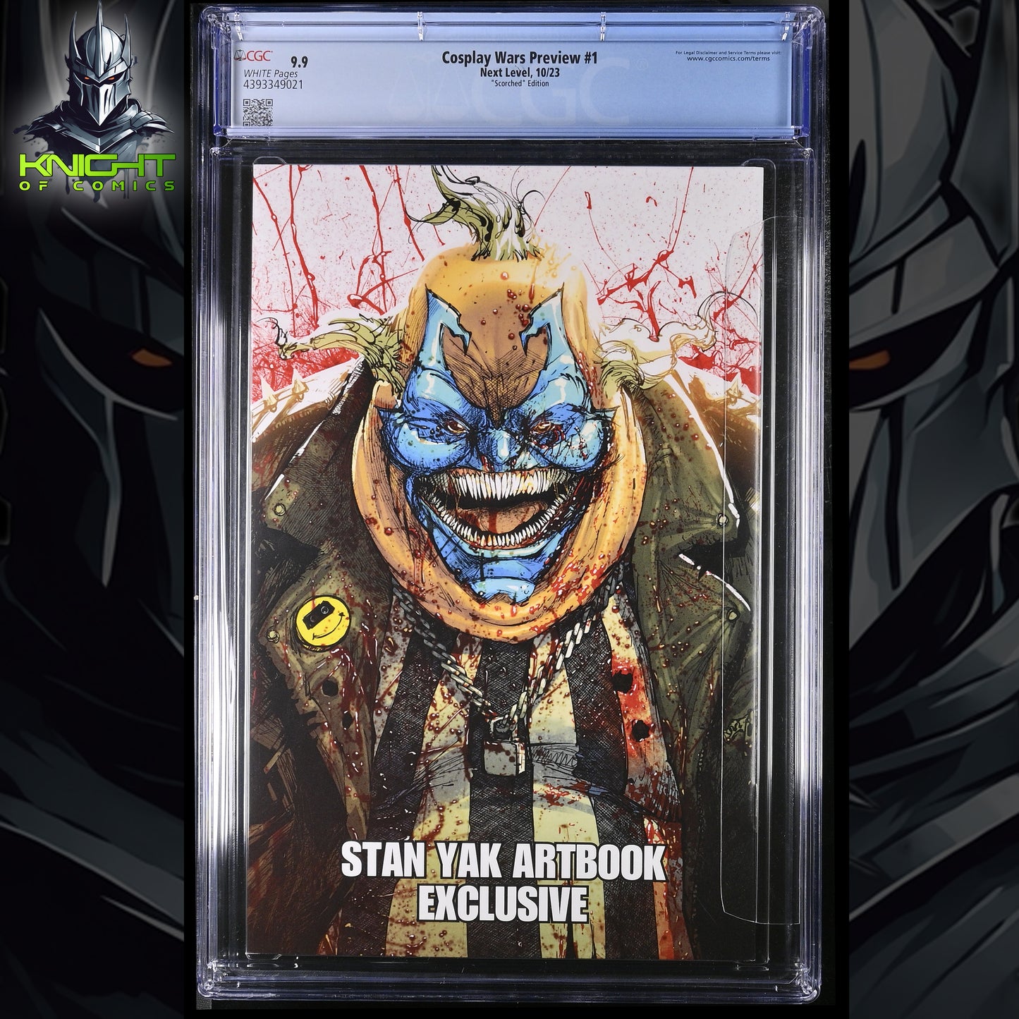 COSPLAY WARS PREVIEW - STAN YAK VIRGIN SCORCHED EDITION LTD 100 +COA CGC 9.9