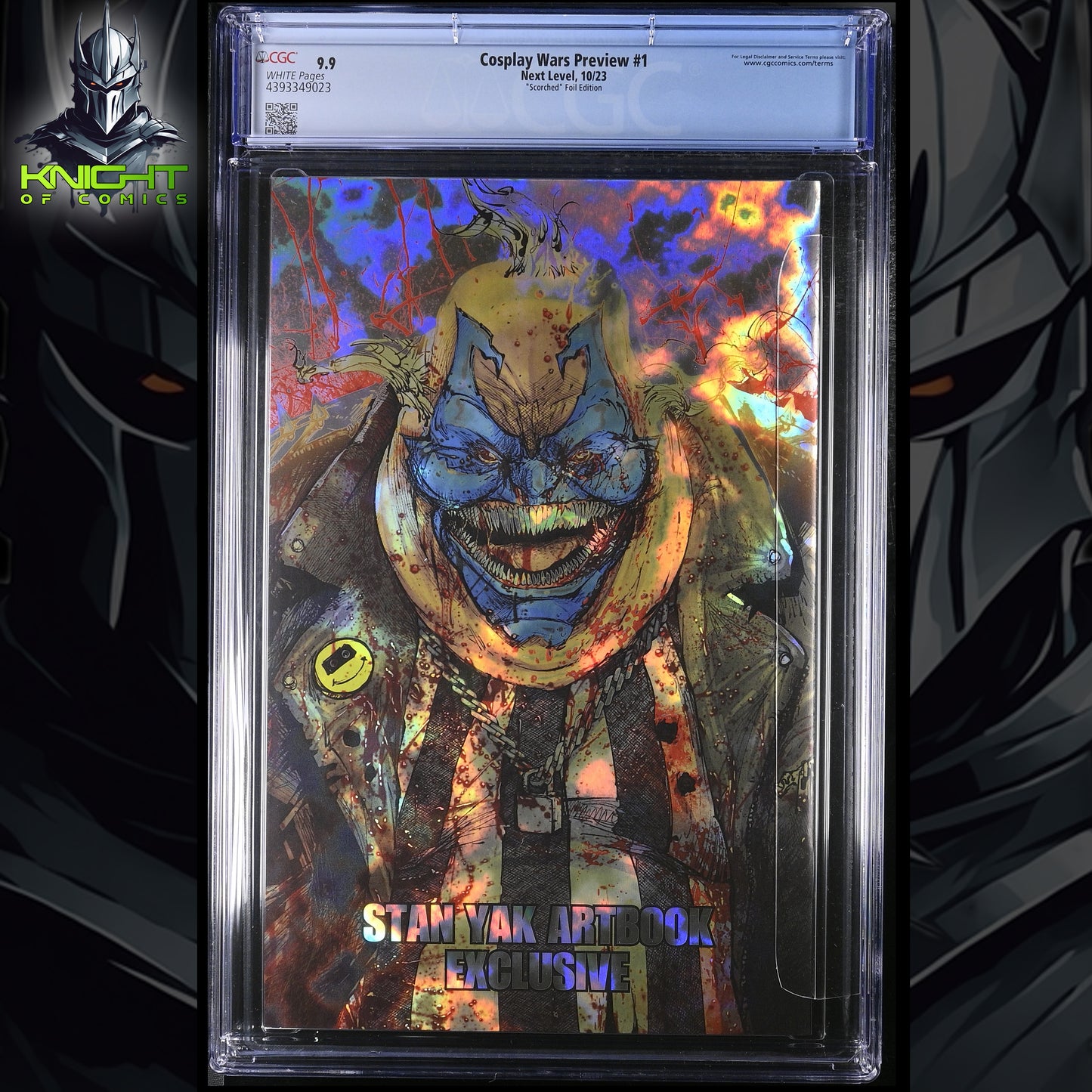 COSPLAY WARS PREVIEW - STAN YAK FOIL SCORCHED EDITION LTD 50 +COA CGC 9.9