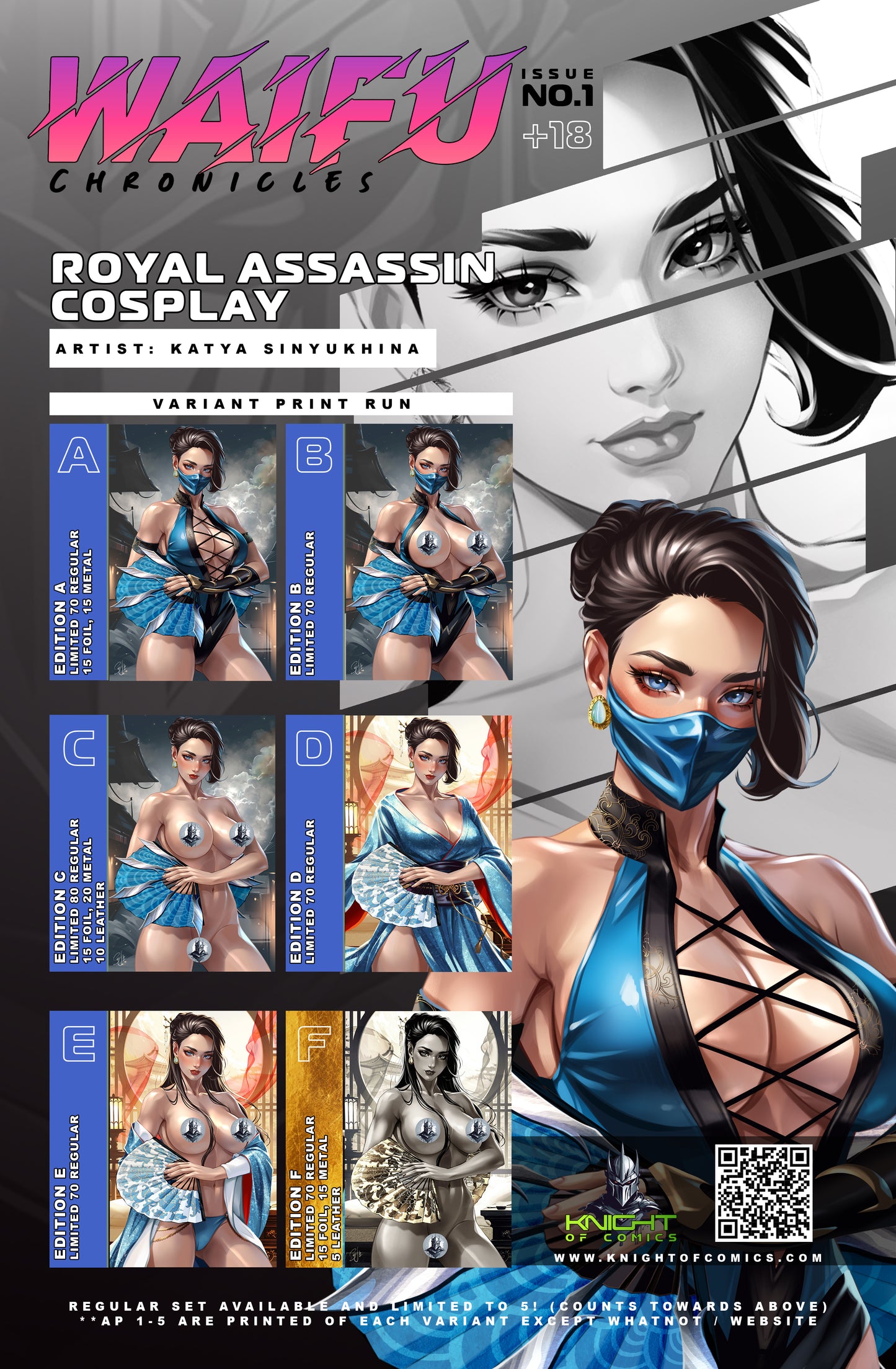 WAIFU CHRONICLES #1 - ROYAL ASSASSIN COSPLAY by Katya Sinyukhina - PREORDER