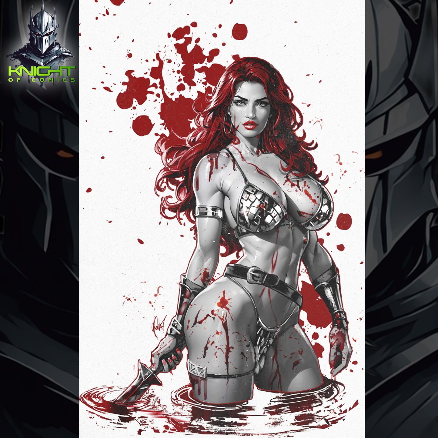 RED SONJA EMPIRE OF THE DAMNED #1 - CEDRIC POULAT VIRGIN VARIANT EXCLUSIVE