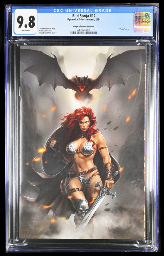 RED SONJA #12 - KATYA SINYUKHINA VIRGIN VARIANT COVER A SDCC 2024 CGC 9.8