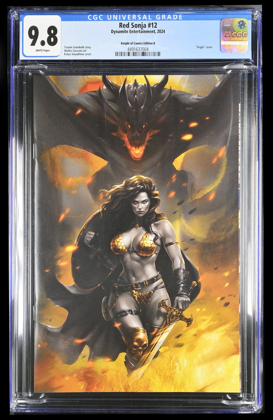 RED SONJA #12 - KATYA SINYUKHINA VIRGIN VARIANT COVER B SDCC 2024 CGC 9.8