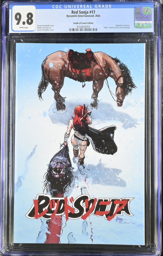 RED SONJA #17 - JAVIER FERNANDEZ & MARCIAL TOLEDANO MEGACON 2025 AKIRA HOMAGE EXCLUSIVE CGC 9.8