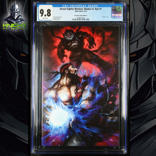 STREET FIGHTER MASTERS AKUMA VS RYU #1 - IVAN TAO VIRGIN VARIANT CGC 9.8