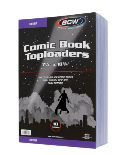 SILVER COMIC TOPLOAD HOLDER BCW