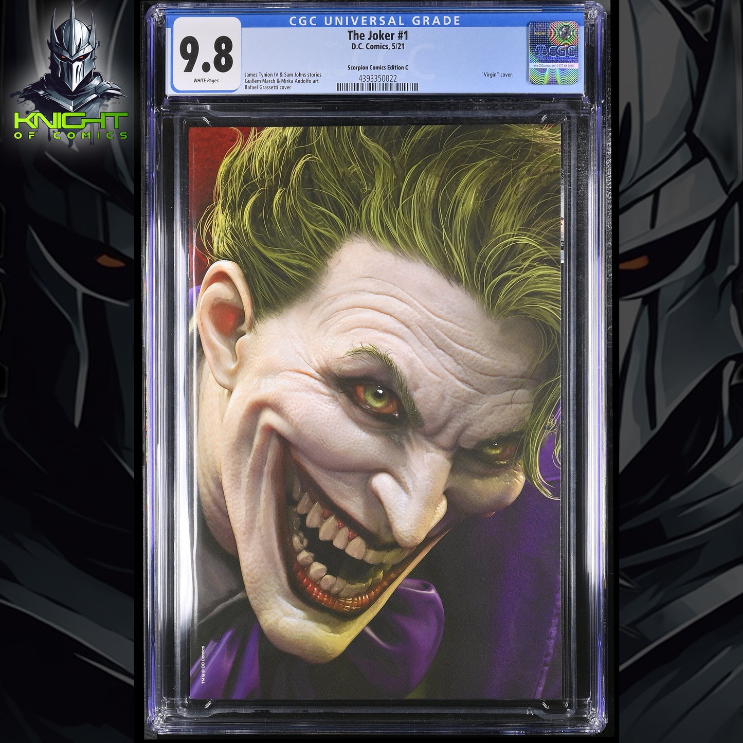 THE JOKER #1 - RAFAEL GRASSETTI VIRGIN VARIANT EDITION C DC COMICS CGC 9.8