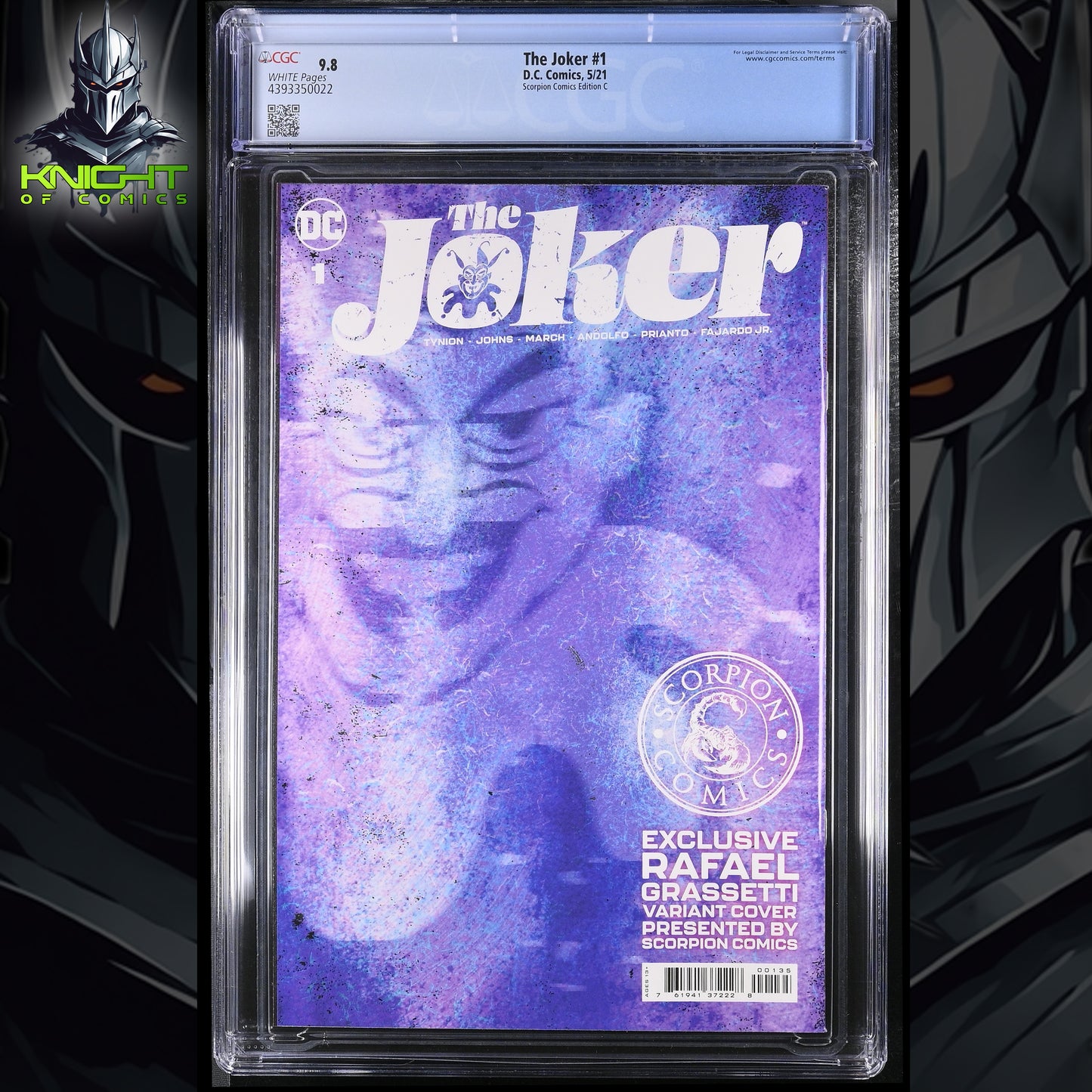 THE JOKER #1 - RAFAEL GRASSETTI VIRGIN VARIANT EDITION C DC COMICS CGC 9.8