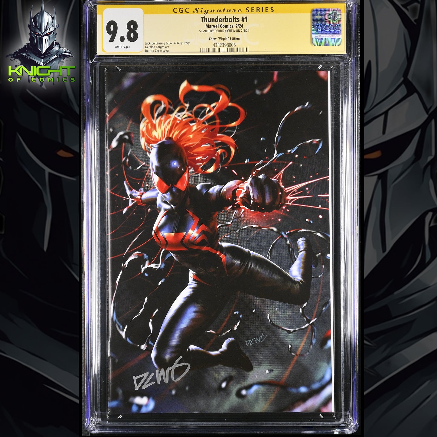 THUNDERBOLTS #1 - DERRICK CHEW VIRGIN VARIANT 🔑KEY 1:100 RATIO SIGNED CGC 9.8