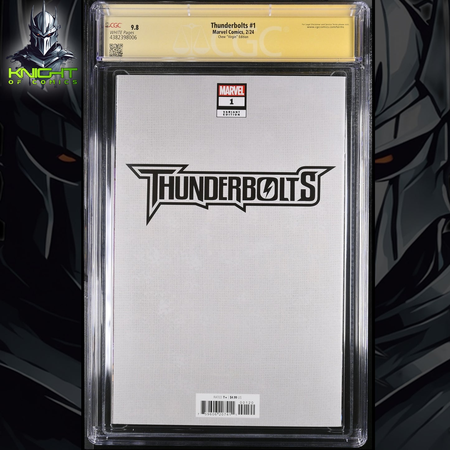 THUNDERBOLTS #1 - DERRICK CHEW VIRGIN VARIANT 🔑KEY 1:100 RATIO SIGNED CGC 9.8