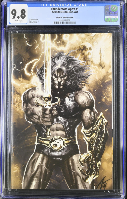 THUNDERCATS APEX #1 - RUDY AO VIRGIN VARIANT EXCLUSIVE CGC 9.8 COVER B