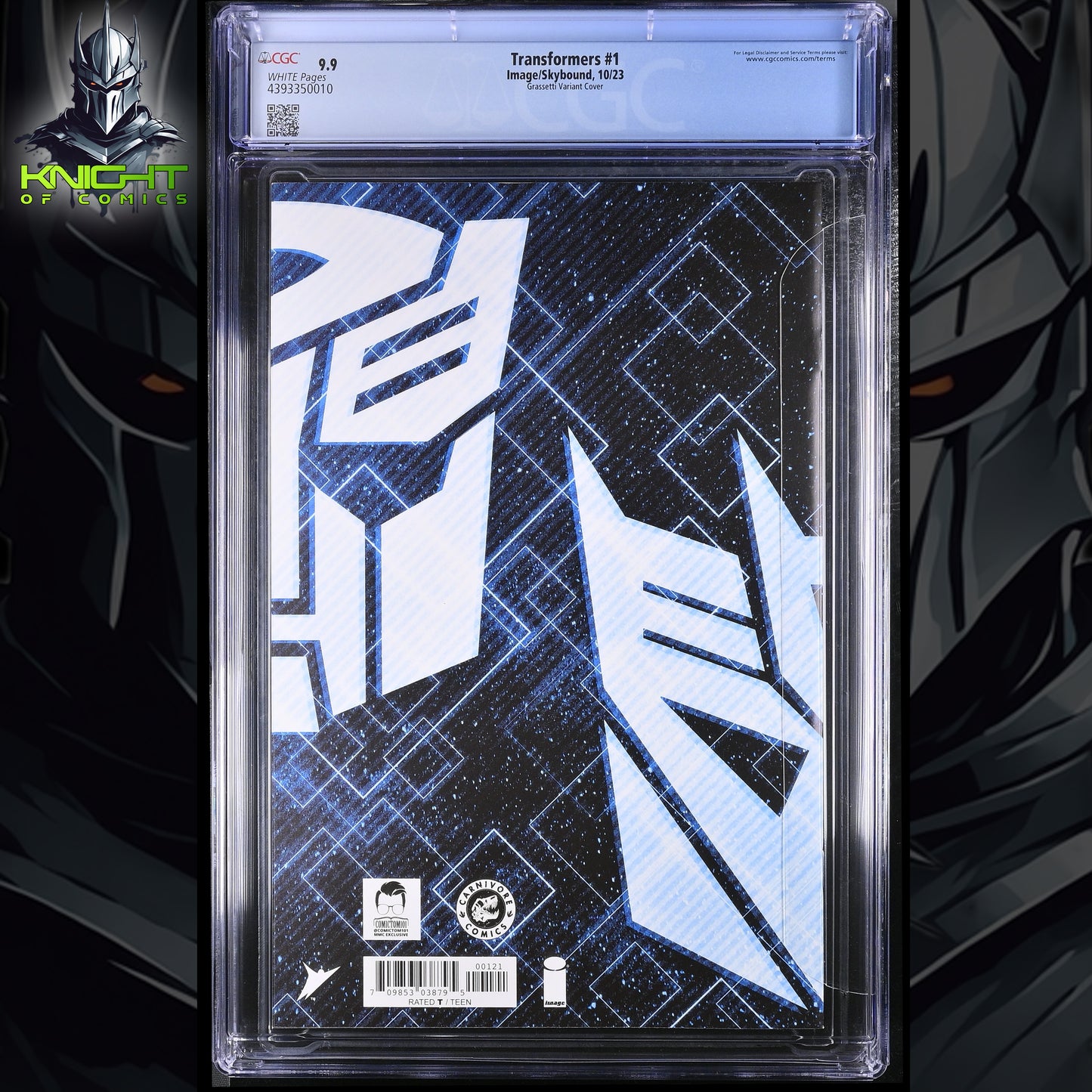 TRANSFORMERS #1 - RAFAEL GRASSETTI TRADE VARIANT 🔑KEY +COA LTD 1000 CGC 9.9