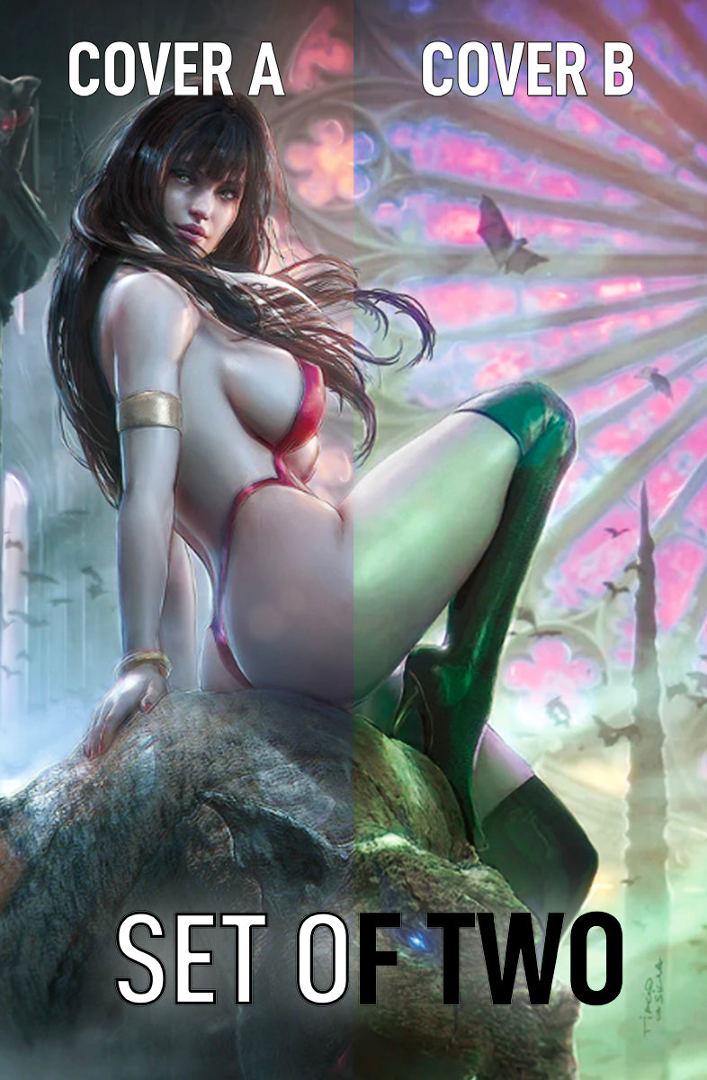 VAMPIRELLA DARK REFLECTIONS #3 - TIAGO DA SILVA VIRGIN VARIANT SET OF TWO