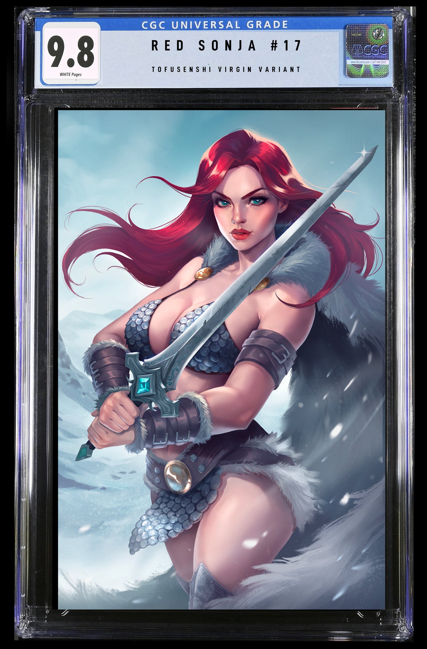 RED SONJA #17 - TOFUSENSHI VIRGIN VIRGIN VARIANT EXCLUSIVE CGC 9.8 COVER - PRESALE 01/08