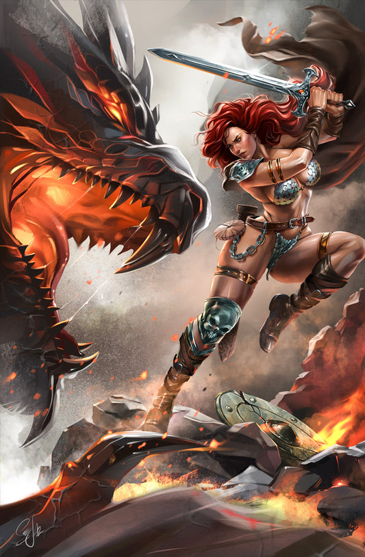 RED SONJA #16 - KATYA SINYUKHINA VIRGIN VARIANT EXCLUSIVE COVER A