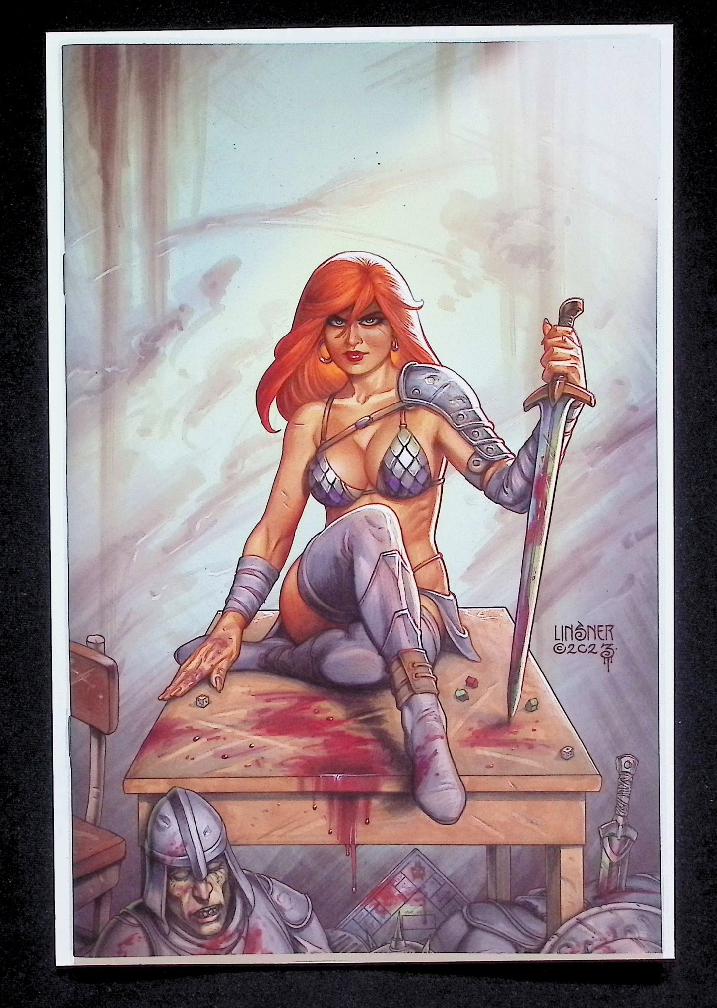RED SONJA EMPIRE OF THE DAMNED #1 - LINSNER VIRGIN RATIO 1:30