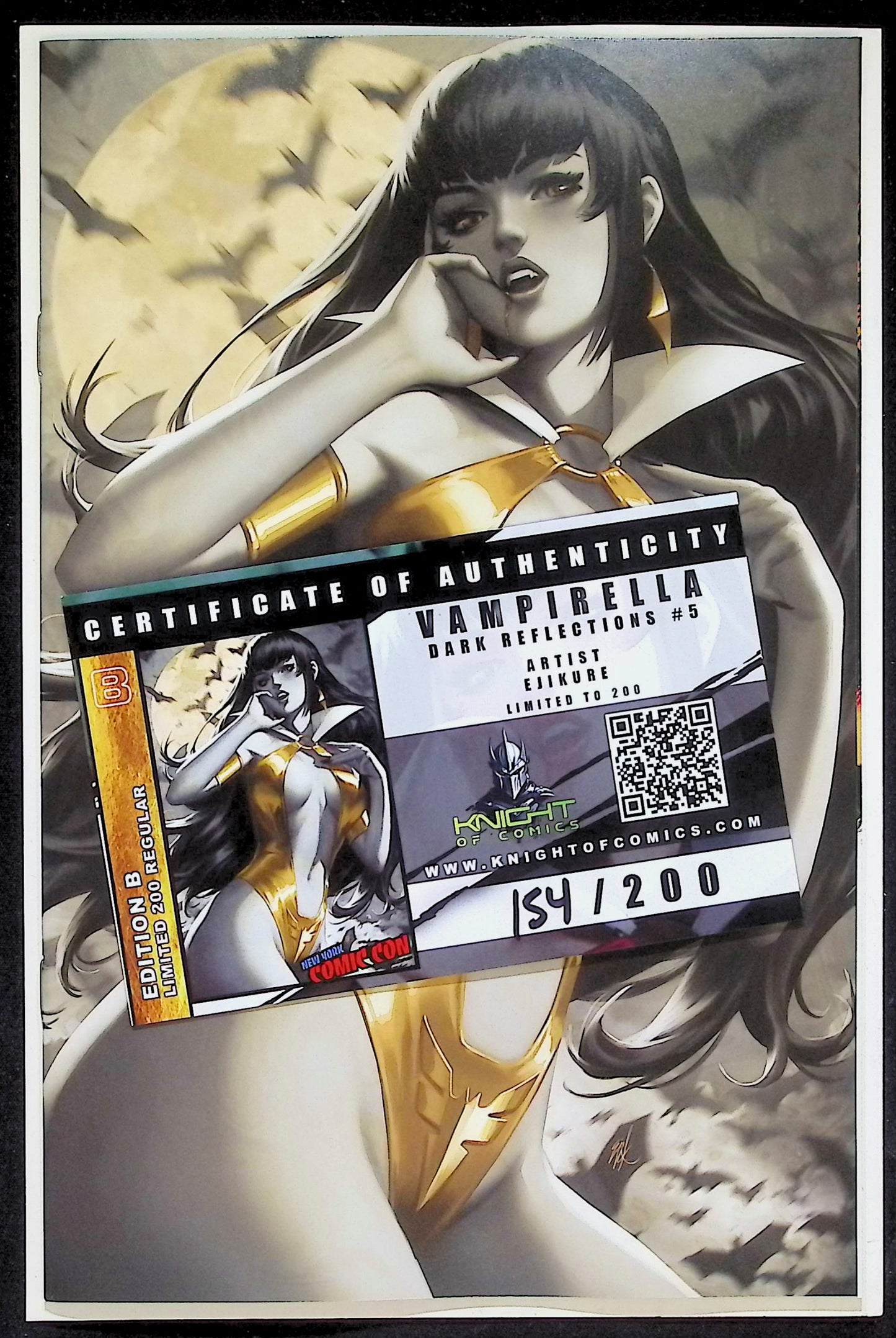 VAMPIRELLA DARK REFLECTIONS #5 - EJIKURE VIRGIN NYCC 2024 EXCLUSIVE +COA