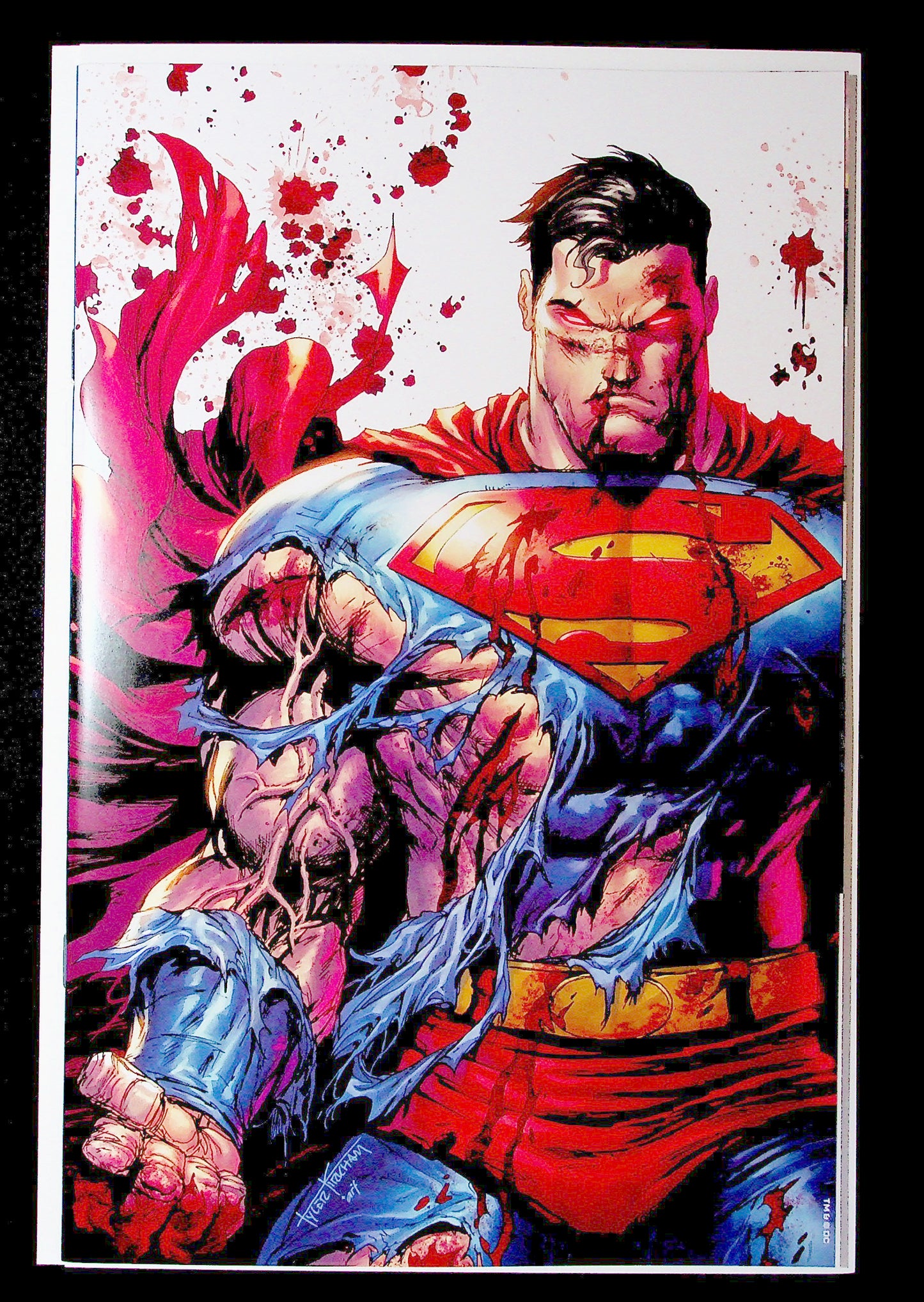 SUPERMAN #4 - TYLER KIRKHAM VIRGIN VARIANT BATTLE DAMAGE DC COMICS 2023 NM+